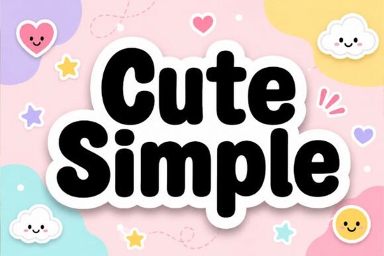 Cute Simple Font